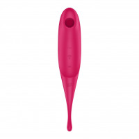 Вібратор для клітора з вакуумною стимуляцією Satisfyer Twirling Pro Red Вібратор для клітора з вакуумною стимуляцією Satisfyer Twirling Pro Red