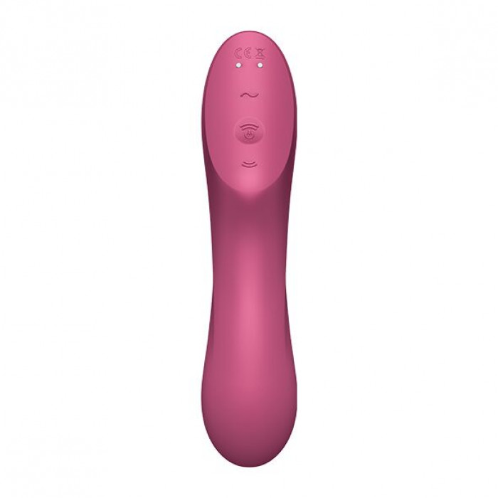 Вакуумный стимулятор с вибрацией Satisfyer Curvy Trinity 3 Red