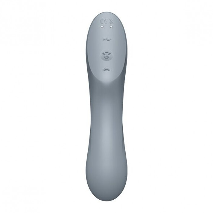 Вакуумний стимулятор з вібрацією Satisfyer Curvy Trinity 3 BlueGrey