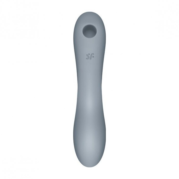 Вакуумний стимулятор з вібрацією Satisfyer Curvy Trinity 3 BlueGrey