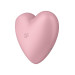 Вакуумний стимулятор-серце з вібрацією Satisfyer Cutie Heart Light Red