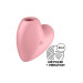 Вакуумний стимулятор-серце з вібрацією Satisfyer Cutie Heart Light Red