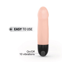 Вібратор Dorcel Real Vibration S Flesh 2.0, діаметр 3,7см, перезаряджається, для точки G Вібратор Dorcel Real Vibration S Flesh 2.0, діаметр 3,7см, перезаряджається, для точки G