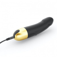Вібратор Dorcel Real Vibration S Gold 2.0, діаметр 3,7см, перезаряджається, для точки G Вібратор Dorcel Real Vibration S Gold 2.0, діаметр 3,7см, перезаряджається, для точки G