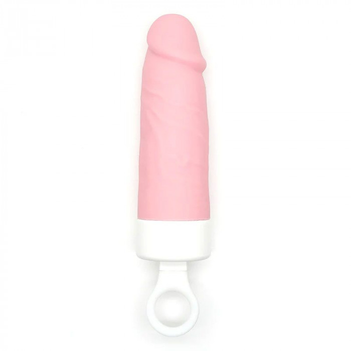 Вібратор CuteVibe Teddy Brown (Pink Dildo), реалістичний вібратор під виглядом морозива