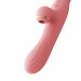 Вібратор з підігрівом та вакуумною стимуляцією клітора Zalo - ROSE Vibrator Strawberry Pink