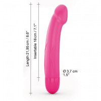 Вібратор Dorcel Real Vibration M Magenta 2.0, діаметр 3,7см, перезаряджається, для точки G, водостій Вібратор Dorcel Real Vibration M Magenta 2.0, діаметр 3,7см, перезаряджається, для точки G, водостій