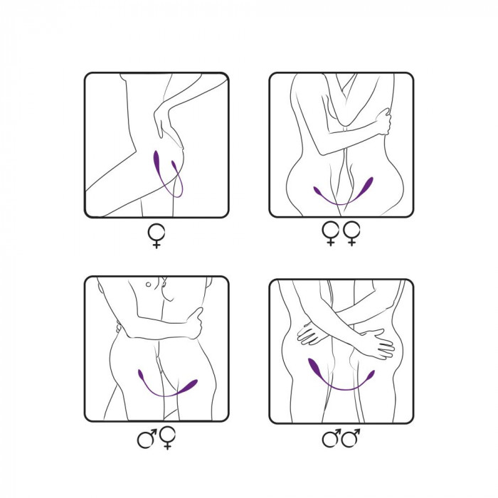 Вібратор двосторонній Adrien Lastic AD-2 з пультом LRS