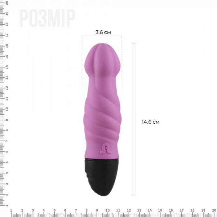 Вибратор Adrien Lastic Tornado со стимулирующим рельефом
