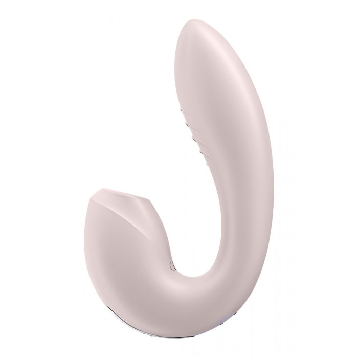 Двойной смарт вибратор с вакуумной стимуляцией клитора Satisfyer Sunray Connect App Pink
