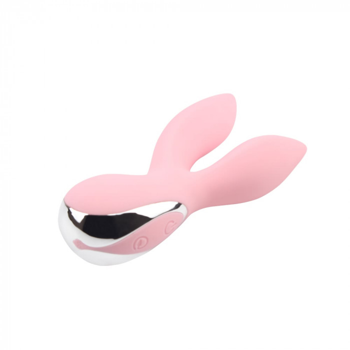 Вибратор с 2 отростками Chisa Aphrovibe Light Pink Oh My Rabbit