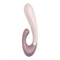 Подвійний смарт вібратор із функцією нагріву Satisfyer Heat Wave Connect App Mauve