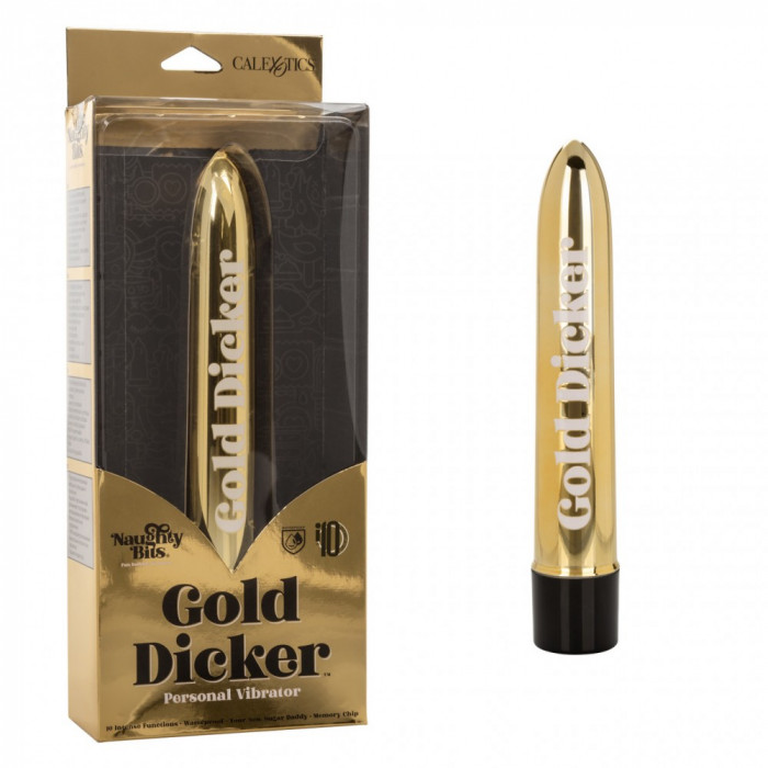 Вибратор Naughty Bits Gold Dicker Vibe