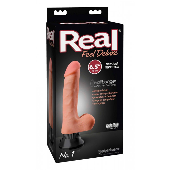 Вибратор Real Feel Deluxe No.1, 6.5" Flesh