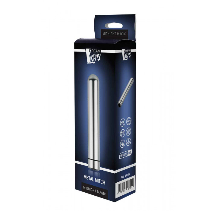 Вибратор металический Dream Toys MIDNIGHT MAGIC METAL MITCH