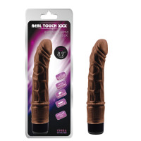 Вибратор реалистичный REAL TOUCH XXX 8.2, коричневый, Chisa, 21 х 3.5 см
