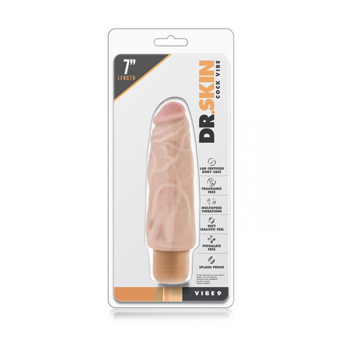 Вібратор Mr. SKIN COCK VIBE VIBE 9 BEIGE