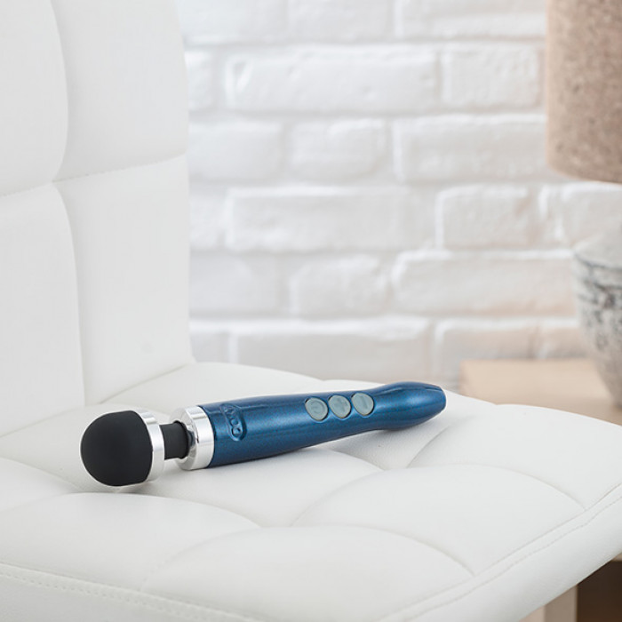Масажер-мікрофон Doxy Die Cast 3R Wand Vibrator - синій