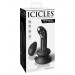 Скляний вібратор для точки G Icicles No 84 with Rechargeable Vibrator & Remote