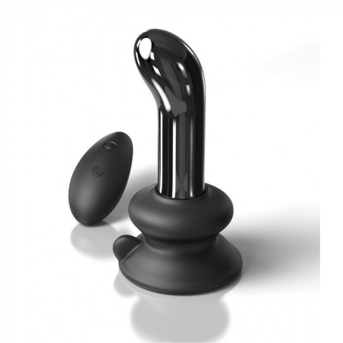 Скляний вібратор для точки G Icicles No 84 with Rechargeable Vibrator & Remote