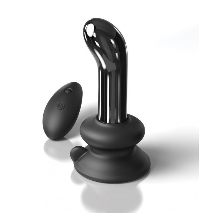 Скляний вібратор для точки G Icicles No 84 with Rechargeable Vibrator & Remote