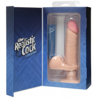 Вибратор с присоской Vibrating Realistic 6 Inch Ultraskyn Ur3 Cock - White