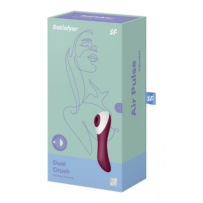 Вакуумний кліторальний стимулятор із вібрацією Satisfyer Dual Crush