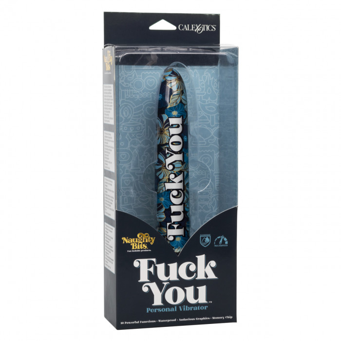 Класичний вібратор CalExotics Naughty Bits: Fuck You Personal Vibrator - Free Shipping
