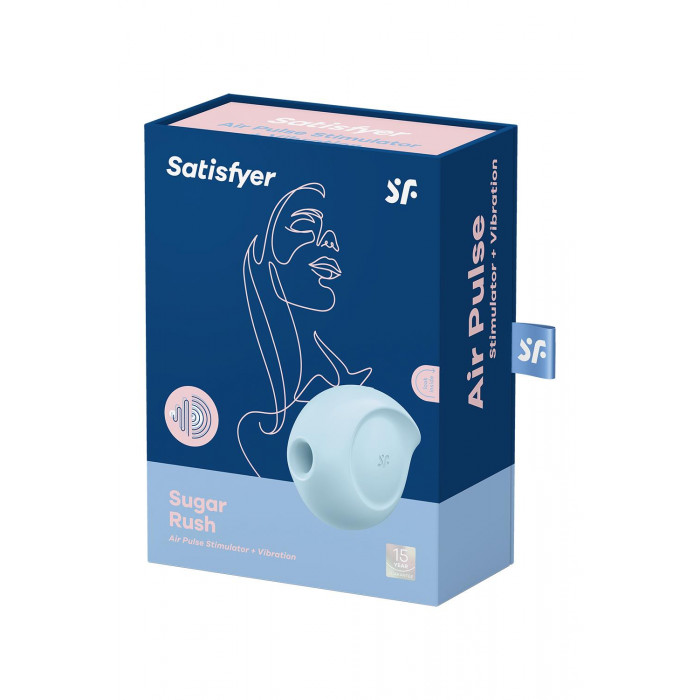 Вакуумный клиторальный стимулятор 2 в 1 Satisfyer Sugar Rush Blue