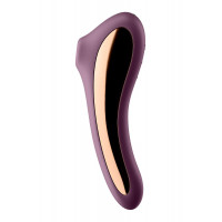 Вакуумный клиторальный стимулятор с вибрацией Satisfyer Dual Kiss wine red