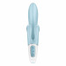 Вібратор-кролик Satisfyer Touch Me Blue, подвійний відросток, 3 потужні мотори