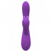 Вібратор-кролик Wooomy Gili-Gili Vibrator with Heat Purple, відросток з вушками, підігрів до 40°С