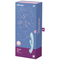 Вібратор-кролик Satisfyer Triple Oh Blue Вібратор-кролик Satisfyer Triple Oh Blue