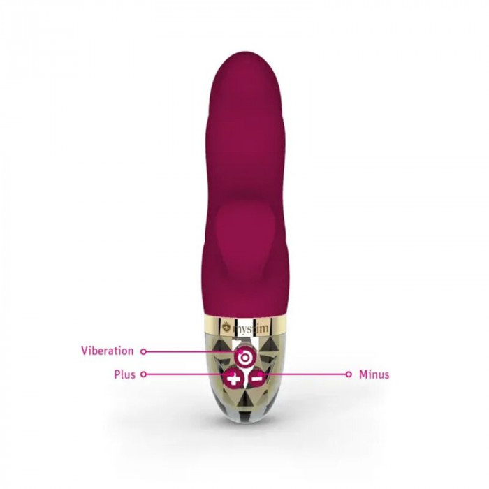 Вибратор-кролик Mystim Hop Hop Bob Fuchsia, мощный мотор, 8 режимов