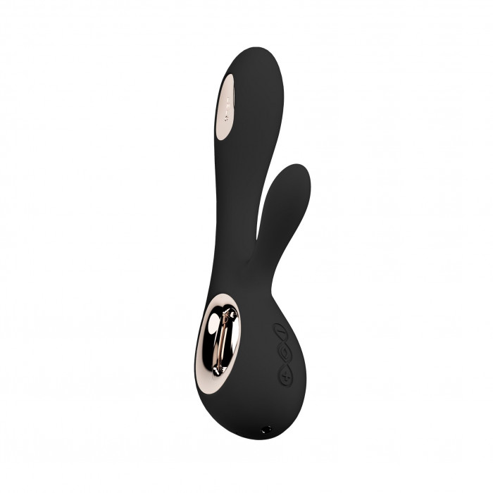 Вибратор-кролик LELO Soraya Wave Black, манящие движения ствола