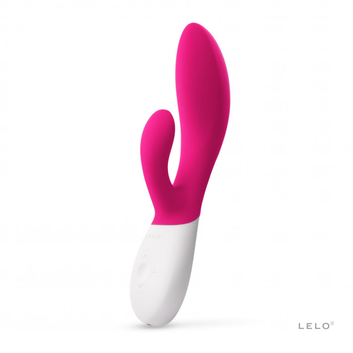 Вибратор-кролик LELO Ina Wave 2 Cerise, манящее движение ствола + вибрации