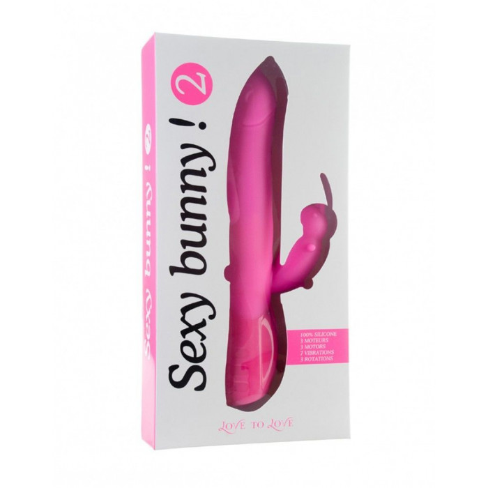Вібратор-кролик Love To Love Sexy Bunny 2, з обертанням голівки, 3 вібромотори