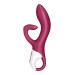 Вибратор кролик с тройным отростком Satisfyer Embrace me Berry, 2 мотора, диаметр 3,6 см