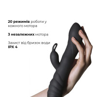Вибратор кролик со спиральным 3D-массажем Adrien Lastic Twister