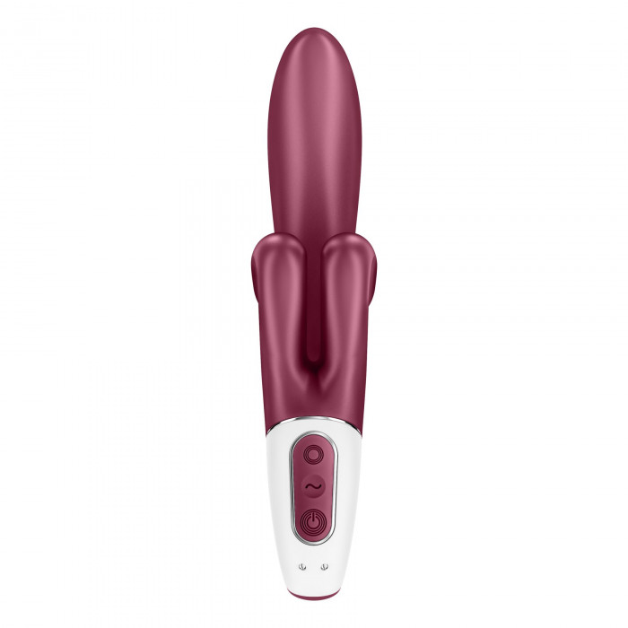 Вібратор-кролик Satisfyer Touch Me Red, подвійний відросток, 3 потужні мотори