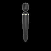 Вібромасажер Satisfyer Wand-er Woman (Black/Gold), водонепроникний, потужний, розмір XXL