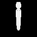 Вібромасажер Satisfyer Wand-er Woman (White/Chrome), водонепроникний, потужний, розмір XXL