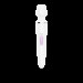 Вібромасажер Satisfyer Wand-er Woman (White/Chrome), водонепроникний, потужний, розмір XXL