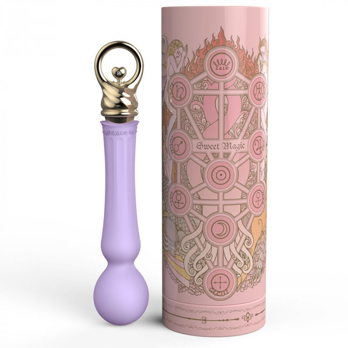 Вібромасажер із підігрівом Zalo Sweet Magic - Confidence Wand Fantasy Violet