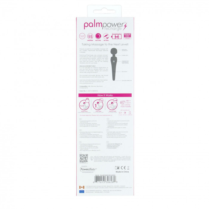 Вібромасажер PalmPower Recharge - Pink