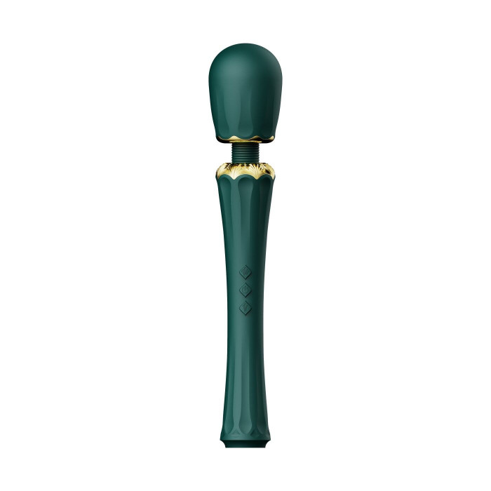 Вібромасажер з насадками Zalo — Kyro Wand Turquoise Green