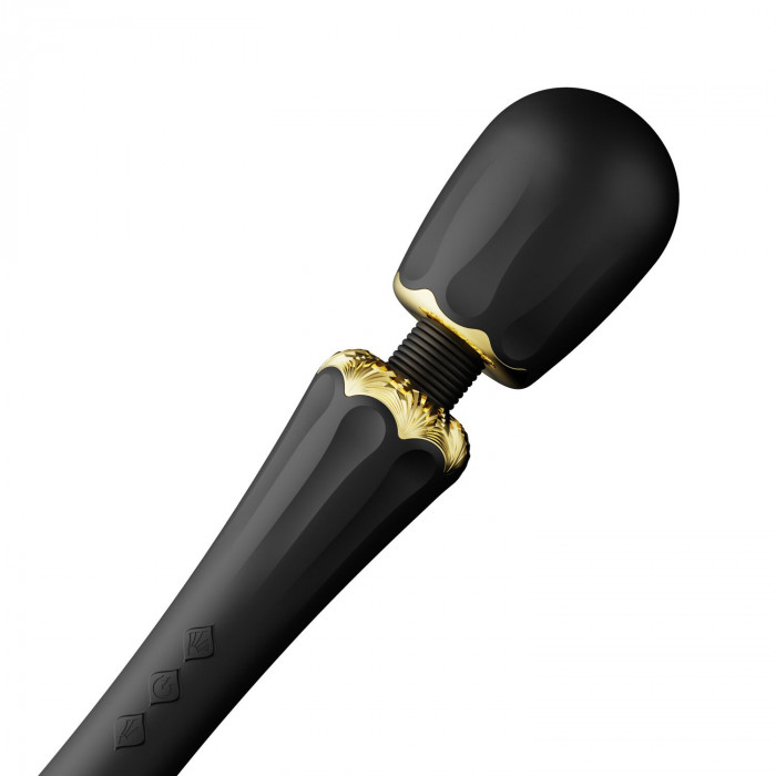 Вібромасажер з насадками Zalo — Kyro Wand Obsidian Black